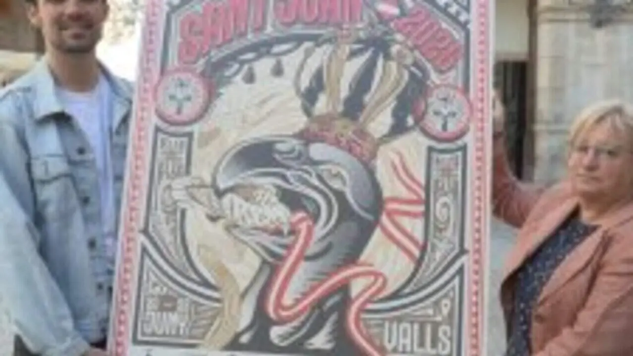  L&Agrave;liga majestuosa que domina el cel en el cartell de la festa major de Valls 2026 &mdash; Imagen de la Fuente 