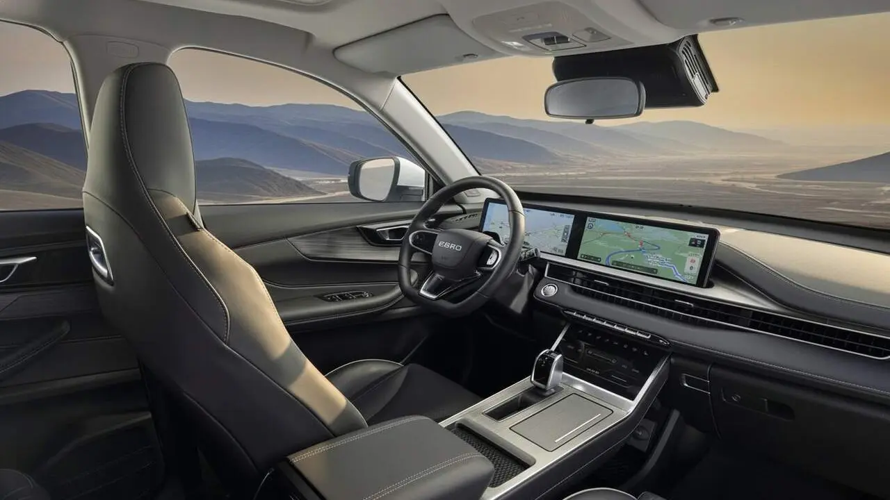 SUV h&iacute;brid Ebro S400 amb 224 CV en oferta exclusiva d&rsquo;abril amb preu immillorable i gran autonomia &mdash; Imagen generada por IA