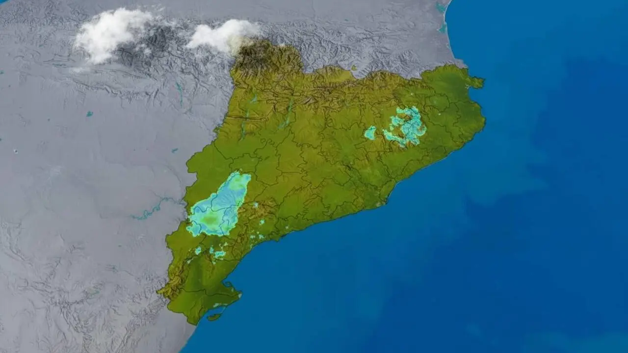  Previsi&oacute; de ruixats a Tarragona amb augment de temperatures aquesta setmana i n&uacute;vols a Catalunya &mdash; Imagen generada por IA 