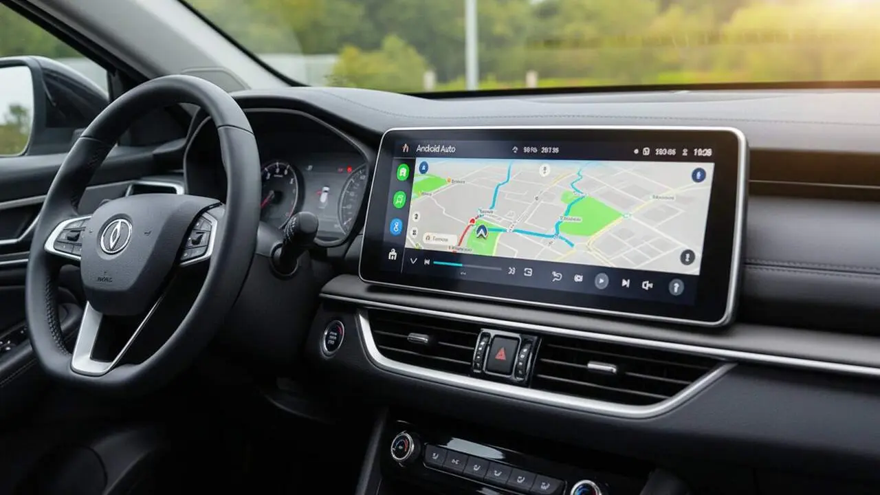  Comparaci&oacute; entre Android Auto i Android Automotive per optimitzar la tecnologia del teu vehicle i la conducci&oacute; segura &mdash; Imagen generada por IA 