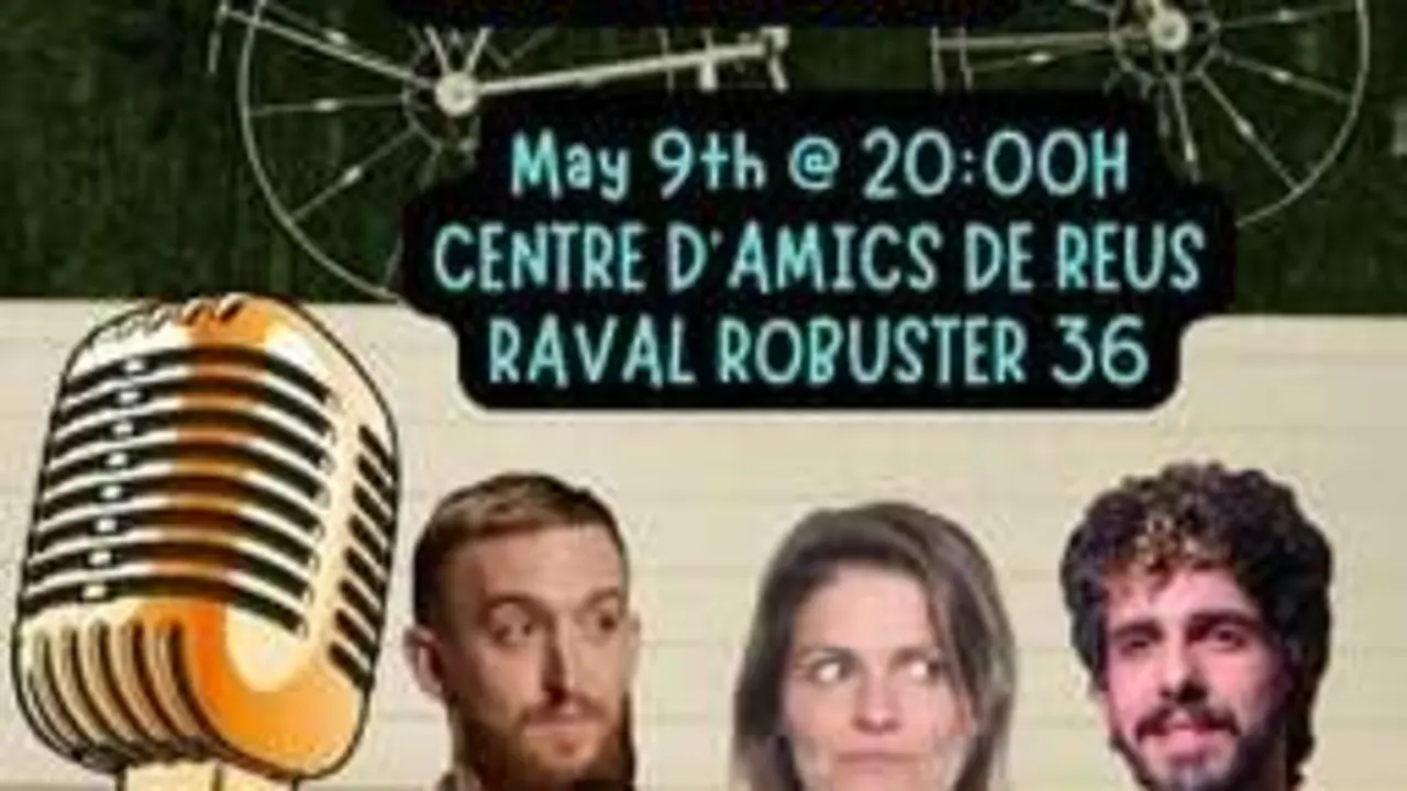 Escena captivadora de la com&egrave;dia en angl&egrave;s Riu a la terrassa a Reus durant l'estiu
