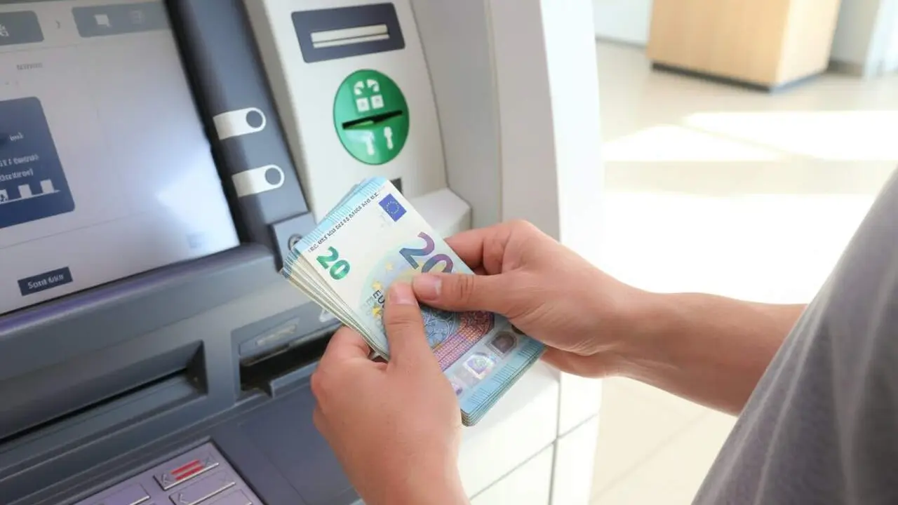  Multa de l&rsquo;Ag&egrave;ncia Tribut&agrave;ria per ingressos o retirades en efectiu superiors a 1000 euros al caixer autom&agrave;tic &mdash; Imagen generada por IA 