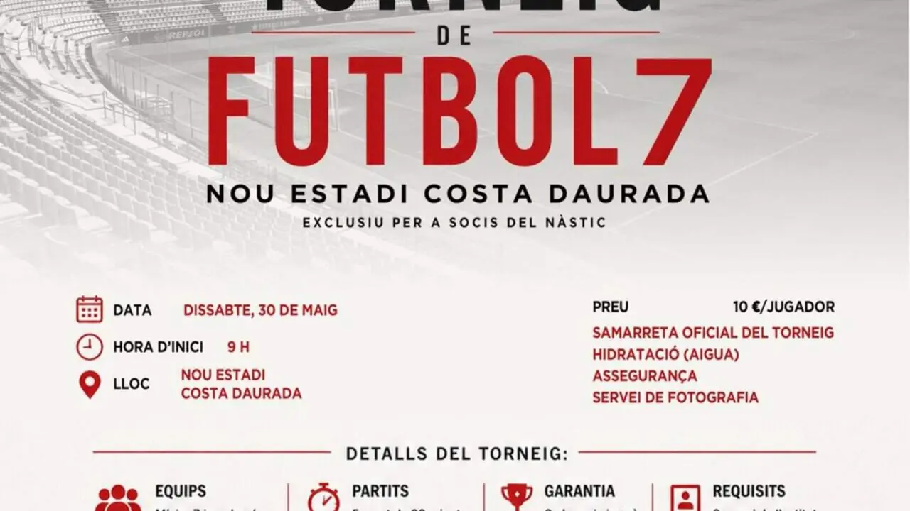  Torneig exclusiu de Futbol 7 per celebrar el 140&egrave; aniversari del Club Gimn&agrave;stic de Tarragona per a socis 25/26 &mdash; Imagen de la Fuente 