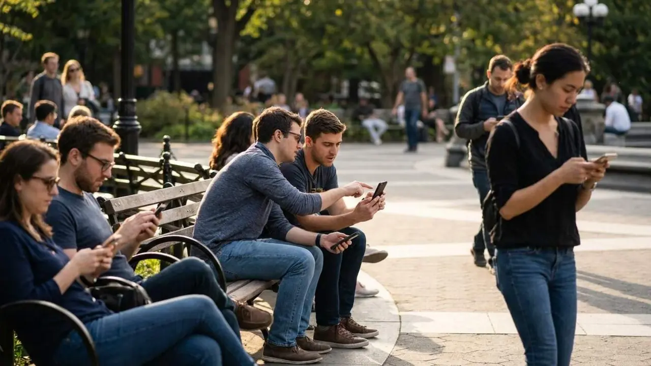  Pantalla d'opcions per apagar o reiniciar un dispositiu Android de manera f&agrave;cil i r&agrave;pida &mdash; Imagen generada por IA 