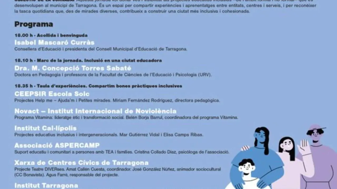  Jornada educativa a Tarragona enfocada en pr&agrave;ctiques inclusives per a l&rsquo;educaci&oacute; inclusiva i igualit&agrave;ria a les escoles &mdash; Imagen de la Fuente 