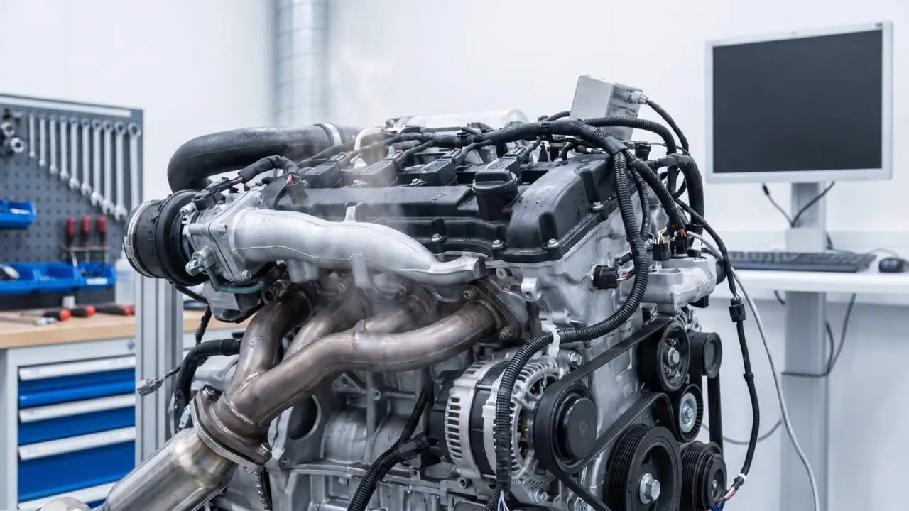  Motor RCCI innovador que combina gasolina i di&egrave;sel per a un millor rendiment i menys emissions contaminats &mdash; Imagen generada por IA 