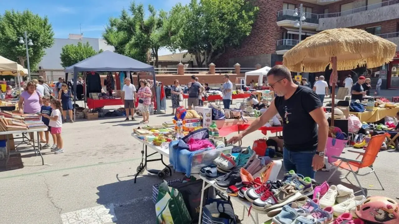  Inscripcions obertes per participar al mercat M2M d&rsquo;Alcover el 16 de maig amb oportunitats &uacute;niques per comerciants locals &mdash; Imagen generada por IA 