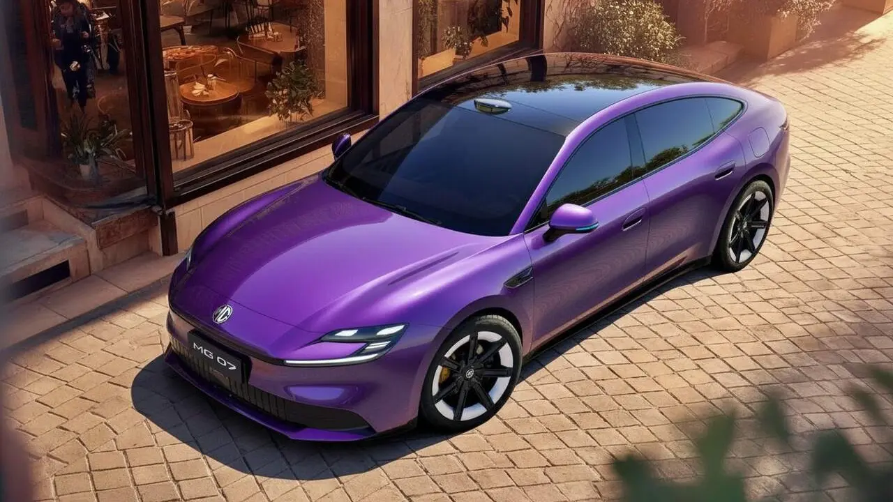  MG 07 amb disseny innovador i tecnologia avan&ccedil;ada, l'alternativa assequible al Porsche Panamera &mdash; Imagen generada por IA 