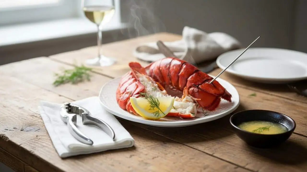 Chefs bascos cuinen bogavante sabor&oacute;s amb t&egrave;cniques tradicionals per a plats exquisits &mdash; Imagen generada por IA