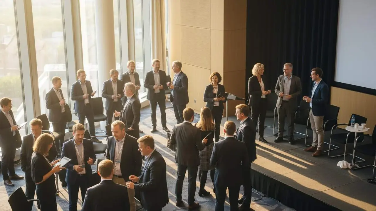  Participants al VI F&ograve;rum Econ&ograve;mic de les Terres de l&rsquo;Ebre debatent sobre les oportunitats i el futur econ&ograve;mic de la comarca &mdash; Imagen generada por IA 