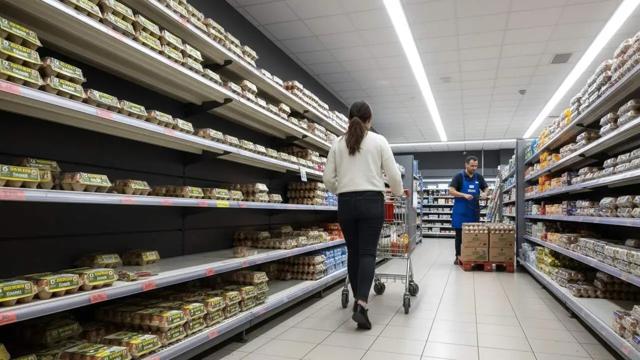 Comparaci&oacute; del preu dels ous a Mercadona i Carrefour amb les millors ofertes per al 2026 &mdash; Imagen generada por IA