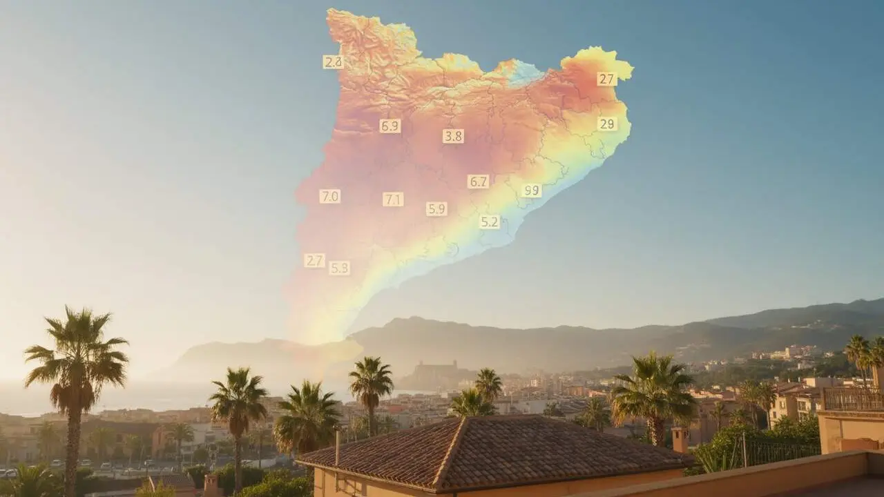  Temperatures ideals fins a 27 graus aquest diumenge a les Terres de l&rsquo;Ebre i Tarragona amb cel clar i ambient c&agrave;lid &mdash; Imagen generada por IA 