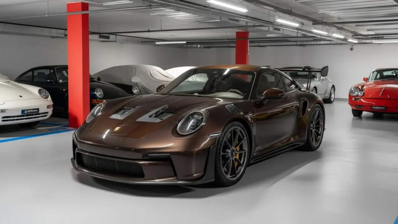 Porsche 911 GT3 RS Sonderwunsch amb acabats exclusius en fibra de carboni per a un esportiu elegant i potent &mdash; Imagen generada por IA 