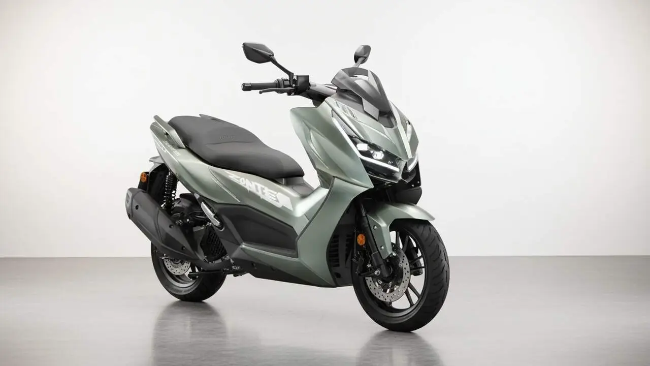 Zontes 368D 2026 scooter esportiu A2 amb tecnologia avan&ccedil;ada i preu competitiu al mercat de mitja cilindrada &mdash; Imagen generada por IA