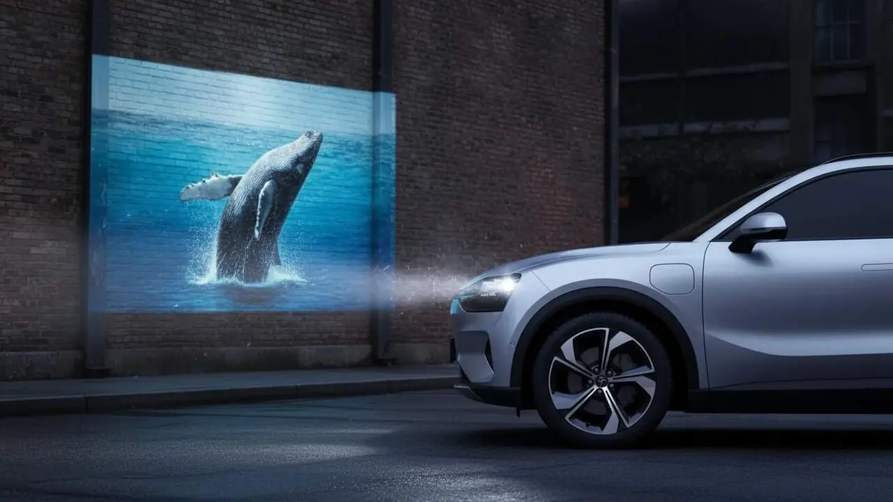 Fars intel&middot;ligents Huawei amb projector de cinema integrat per a vehicles el&egrave;ctrics i experi&egrave;ncies audiovisuals &uacute;niques &mdash; Imagen generada por IA 