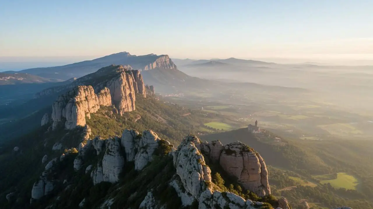  Temperatures suaus al mat&iacute; i contrastos sorprenents entre el Pirineu i Tarragona aquest dissabte davant del territori catal&agrave; &mdash; Imagen generada por IA 