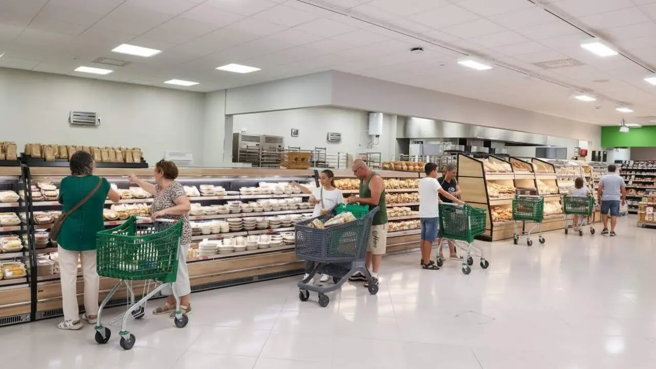  Reobertura de la nova botiga 9 de Mercadona a Cambrils amb un obrador central i innovaci&oacute; en l&rsquo;experi&egrave;ncia de compra &mdash; Imagen generada por IA 