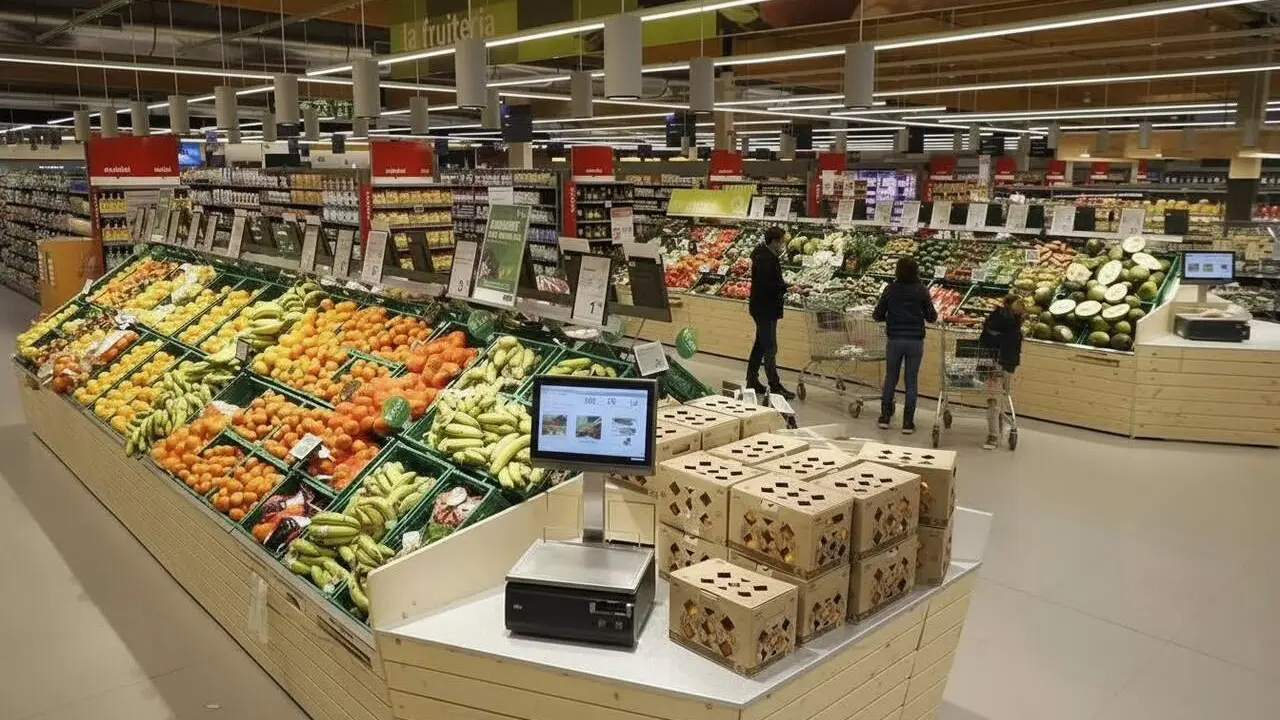 Imatge del nou supermercat a Calafell que crear&agrave; 100 llocs de treball i oferir&agrave; 3000 metres quadrats de servei &mdash; Imagen generada por IA