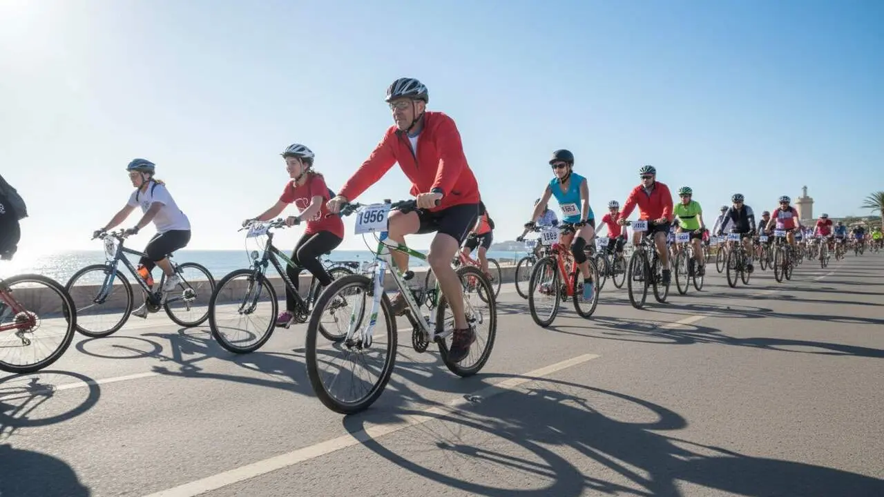  La Bicicletada Popular a Tarragona supera els 1.100 participants abans de la gran festa del ciclisme diumenge &mdash; Imagen generada por IA 