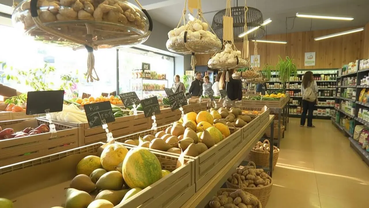  Pagesos i botigues singulars comercialitzen aliments de quil&ograve;metre zero a preus justos per fomentar el consum local sostenible &mdash; Imagen generada por IA 