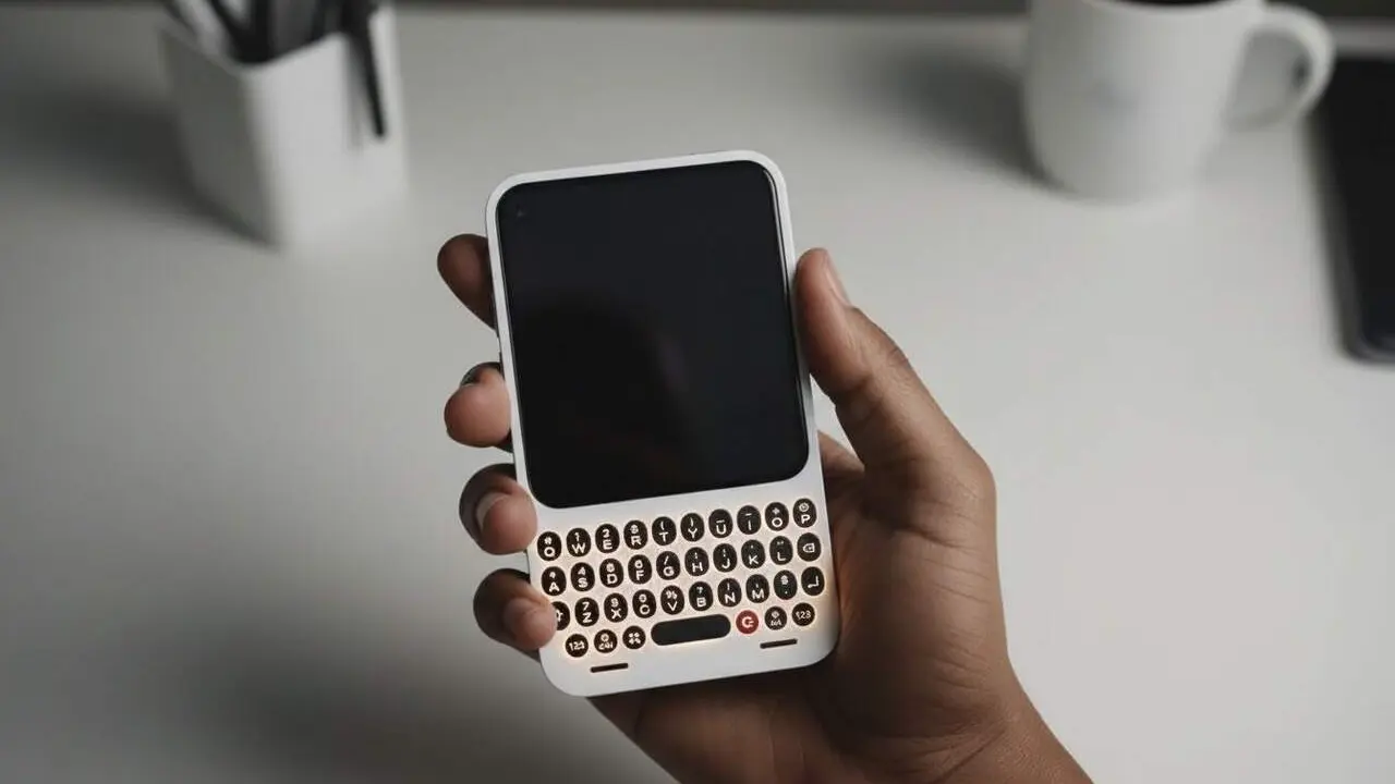  Clicks Communicator com a alternativa definitiva a BlackBerry amb sistema operatiu Android innovador i segur &mdash; Imagen generada por IA 