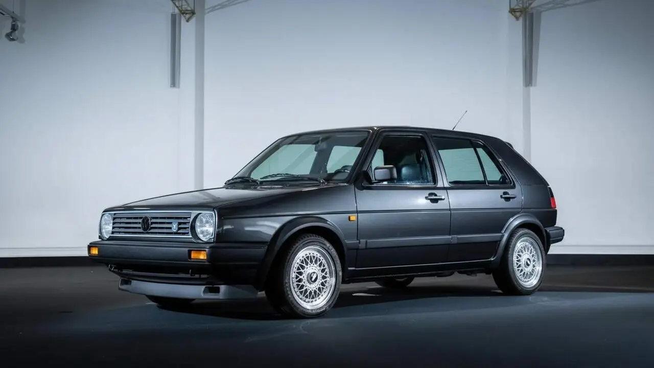  Volkswagen Golf Limited G60 cl&agrave;ssic dels anys 80 amb motor G60 i disseny ic&ograve;nic esportiu &mdash; Imagen generada por IA 