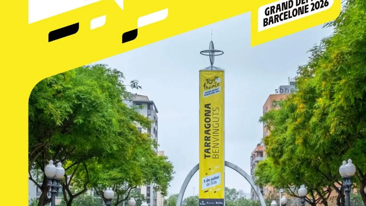  Preparatius a Tarragona per a la sortida de la 2a etapa del Tour de Fran&ccedil;a en un mes exactament &mdash; Imagen de la Fuente 