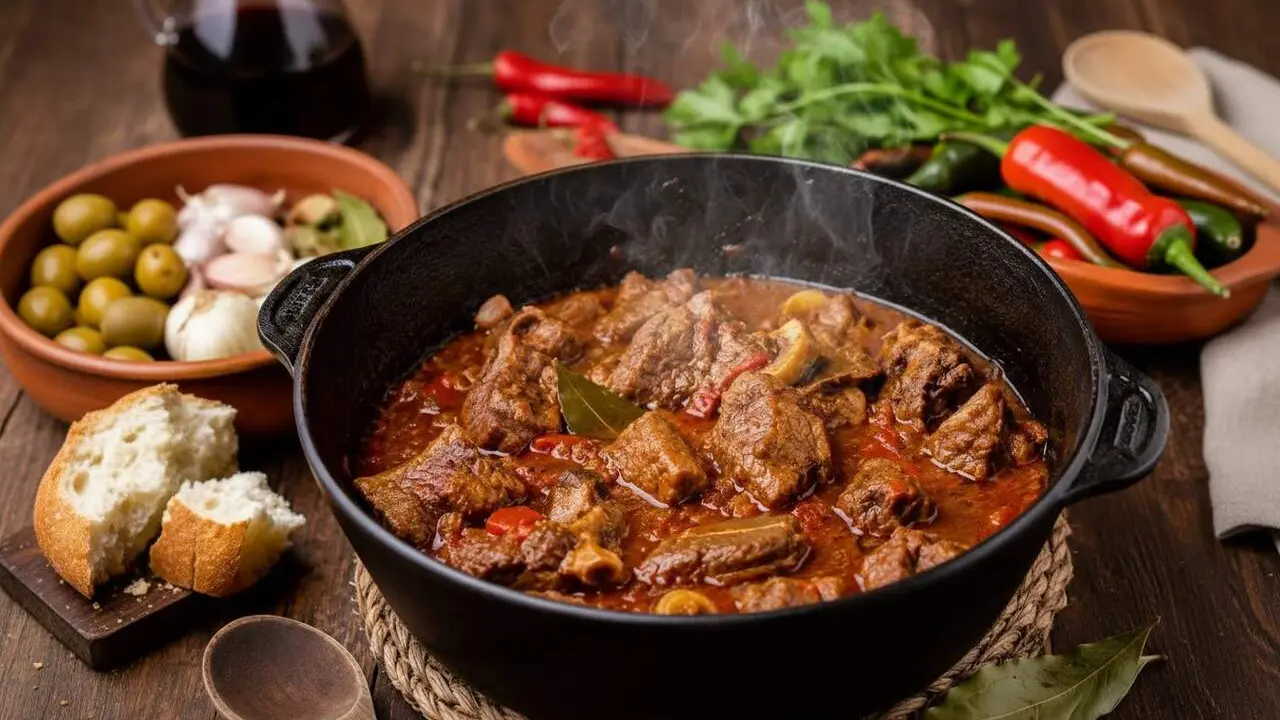  Caldereta de xai extremeny tradicional amb denominaci&oacute; d&rsquo;origen preparada als millors restaurants &mdash; Imagen generada por IA 