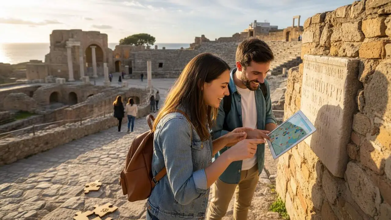  Descobreix Tarragona jugant amb 2 rutes intel&middot;ligents de ConecTarragona per a una experi&egrave;ncia interactiva &uacute;nica &mdash; Imagen generada por IA 
