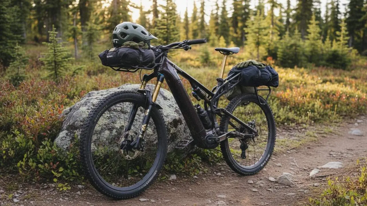 Imatge destacada de la Specialized Levo 4 X, l&rsquo;e-MTB lleugera de 22 kg que vol substituir el cotxe en trajectes urbans i de muntanya &mdash; Imagen generada por IA