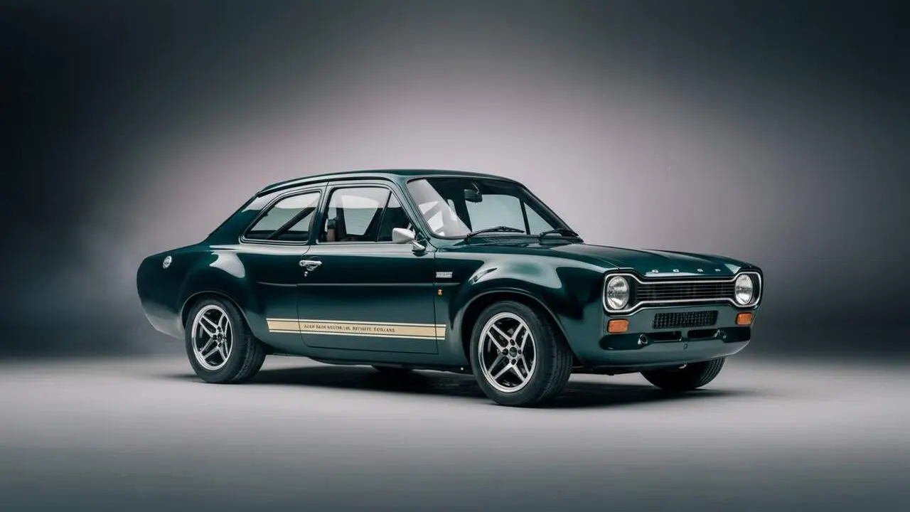  Ford Escort 2026 revolucionari amb disseny cl&agrave;ssic sense piles ni tecnologia electr&ograve;nica avan&ccedil;ada &mdash; Imagen generada por IA 