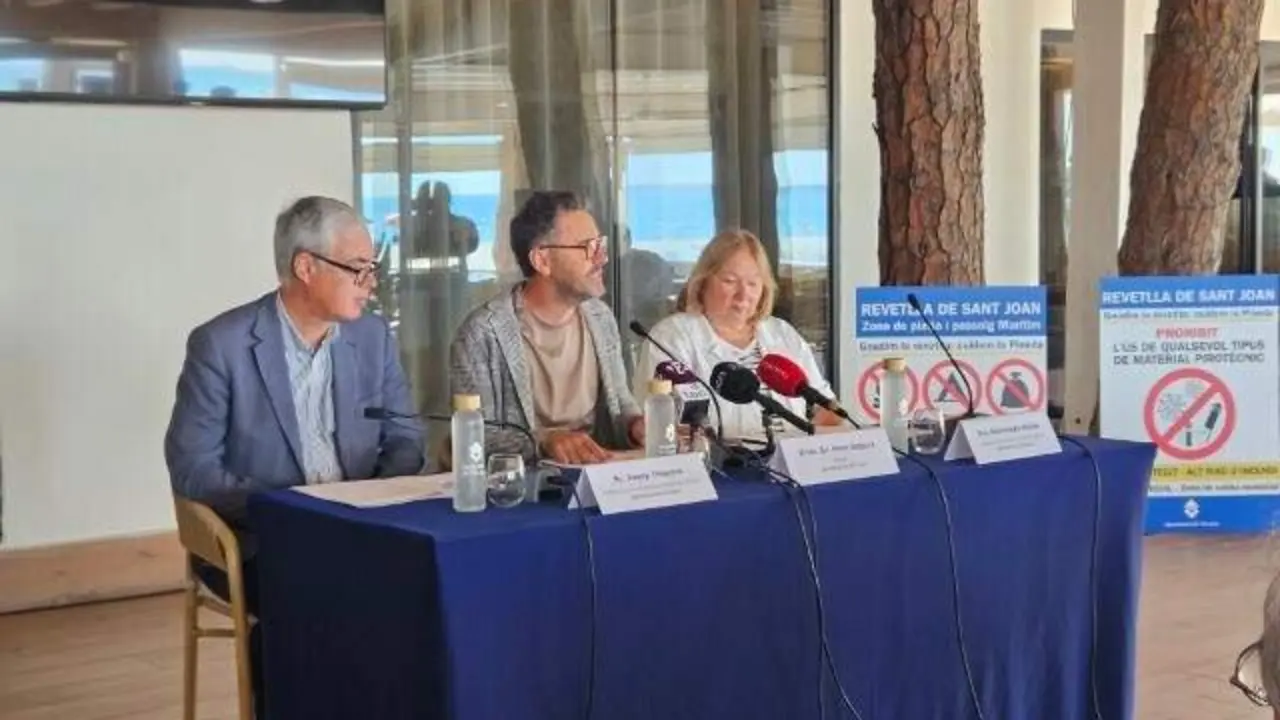 Pla general de la platja de la Pineda amb activitats i mesures d&rsquo;accessibilitat per a la revetlla organitzada per l&rsquo;Ajuntament de Vila-seca &mdash; Imagen de la Fuente