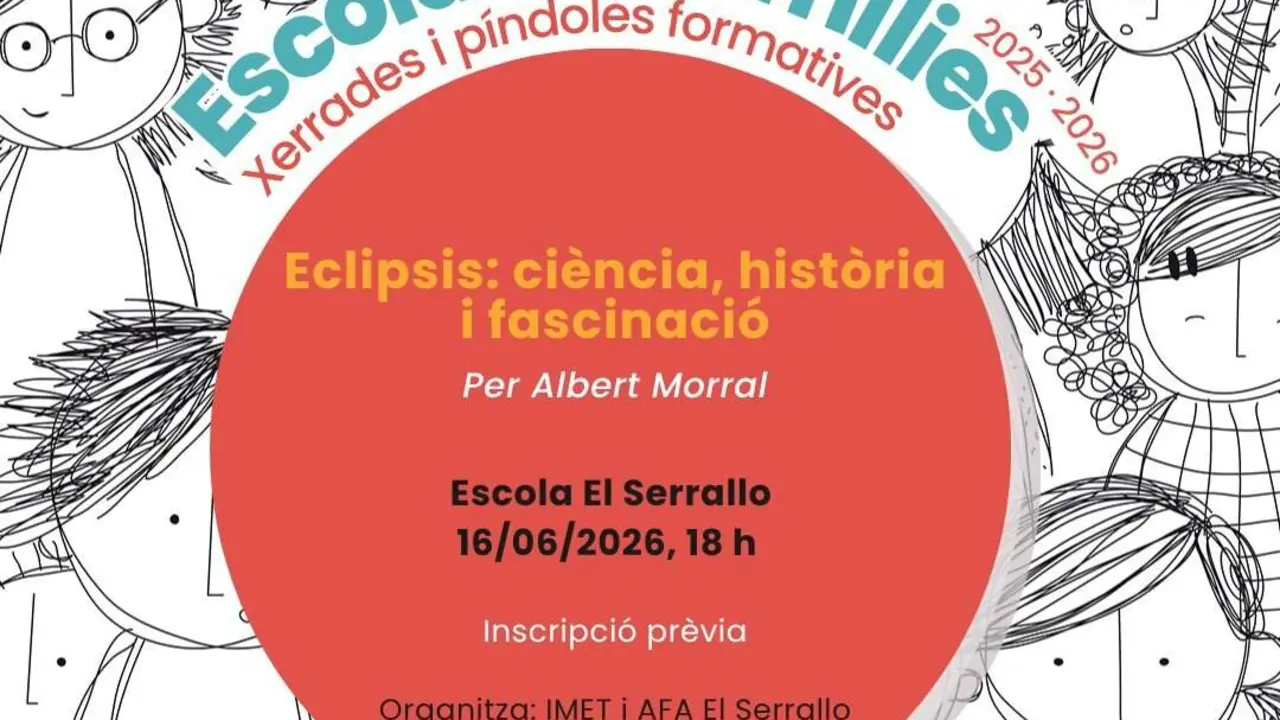  Eclipsi solar vist des de Tarragona amb informaci&oacute; cient&iacute;fica i hist&ograve;rica a l&rsquo;Escola de Fam&iacute;lies &mdash; Imagen de la Fuente 