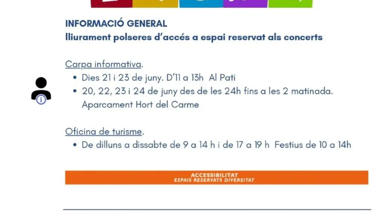 Polseres d&rsquo;acc&eacute;s i wc adaptats per una Festa Major de Sant Joan inclusiva i accessible per a tothom &mdash; Imagen de la Fuente 