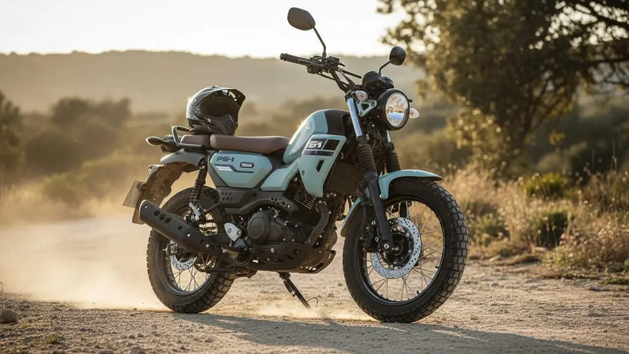  Yamaha PG-1 Vespino tot terreny amb estil cl&agrave;ssic i capacitat per a pistes dif&iacute;cils a un preu assequible &mdash; Imagen generada por IA 