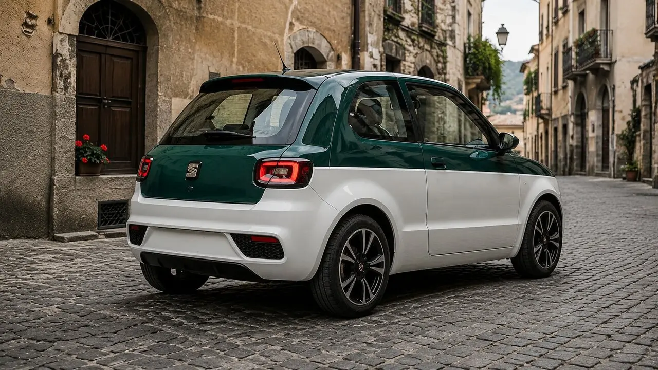 SEAT 127 2026 amb disseny retro revolucionari per competir en el mercat de cotxes el&egrave;ctrics europeus &mdash; Imagen generada por IA