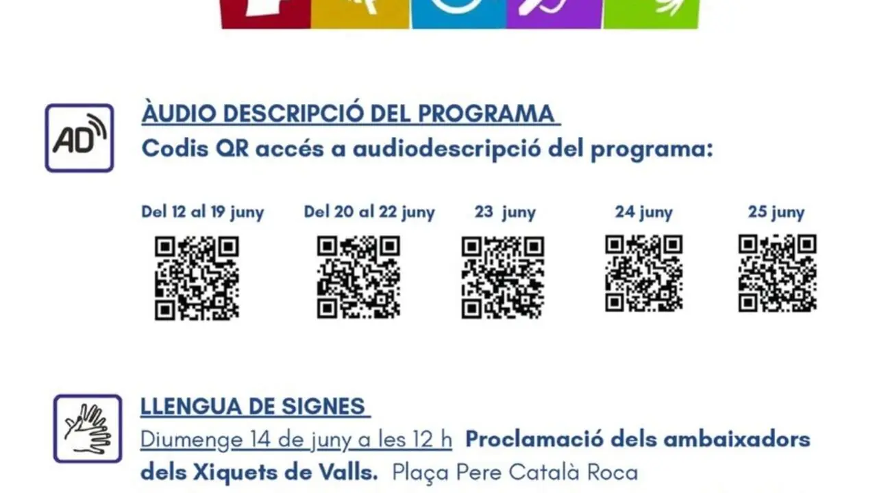  Recursos d&rsquo;accessibilitat i audiodescripci&oacute; amb codis QR per a la Festa Major de Sant Joan 2026 &mdash; Imagen de la Fuente 