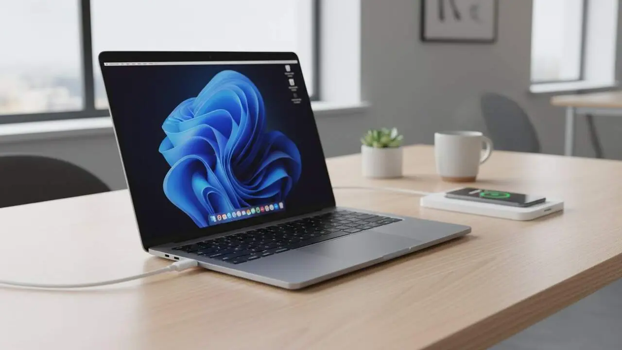  Conexi&oacute; USB-C correcta i la import&agrave;ncia de l'orientaci&oacute; per optimitzar la pot&egrave;ncia del dispositiu &mdash; Imagen generada por IA 