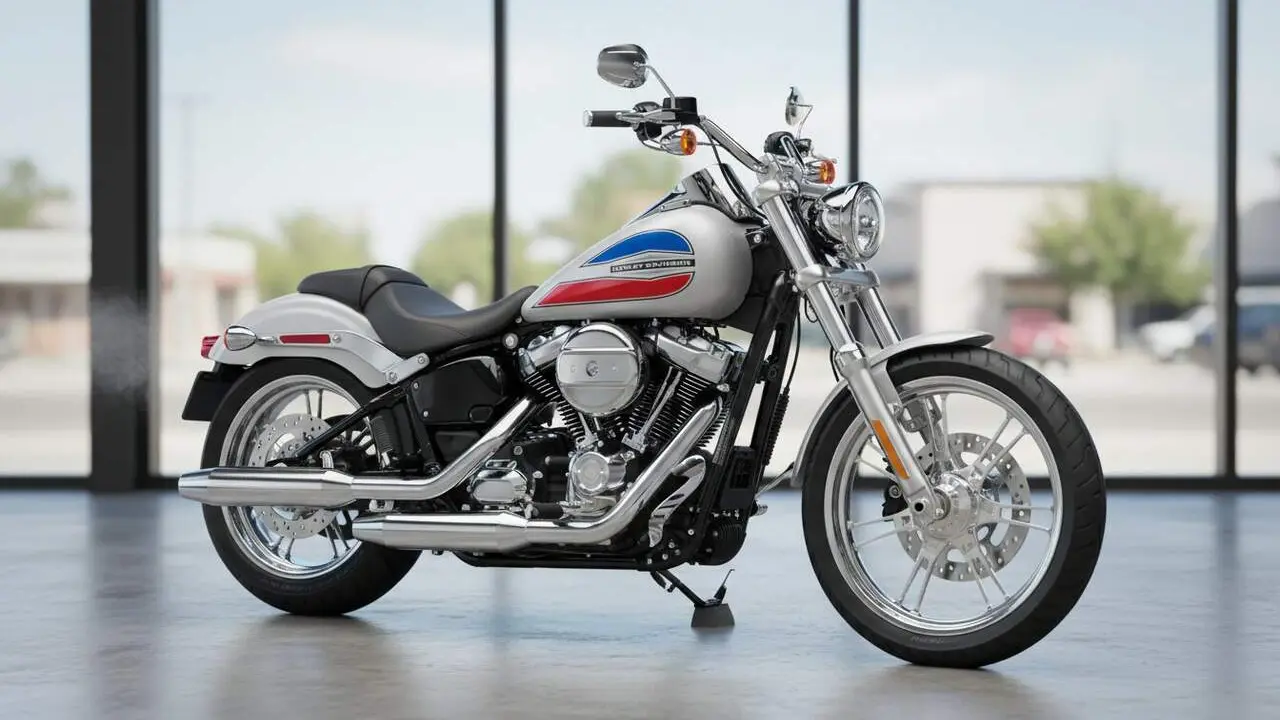  Harley-Davidson Super Glide: recuperaci&oacute; de la llegend&agrave;ria moto amb tecnologia moderna i innovadora &mdash; Imagen generada por IA 