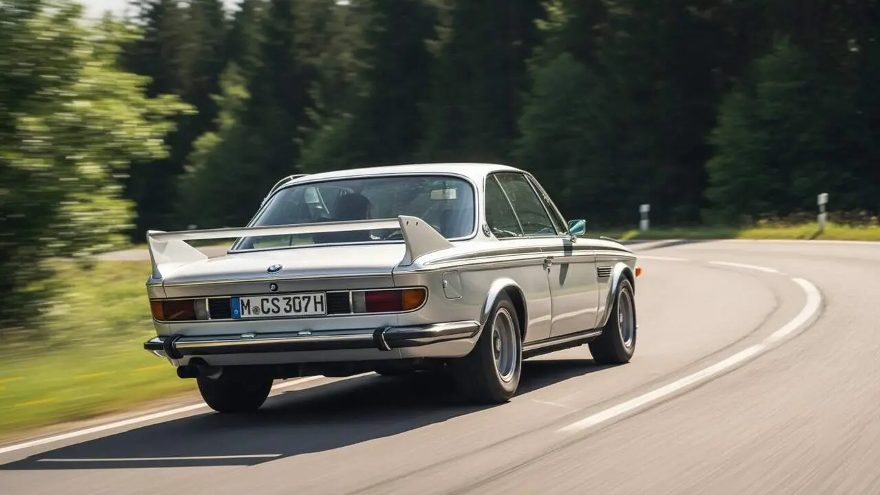  Motor M30 de sis cilindres en l&iacute;nia del BMW 3.0 CSL Batmobile destacat per prestacions i innovaci&oacute; als anys 70 &mdash; Imagen generada por IA 