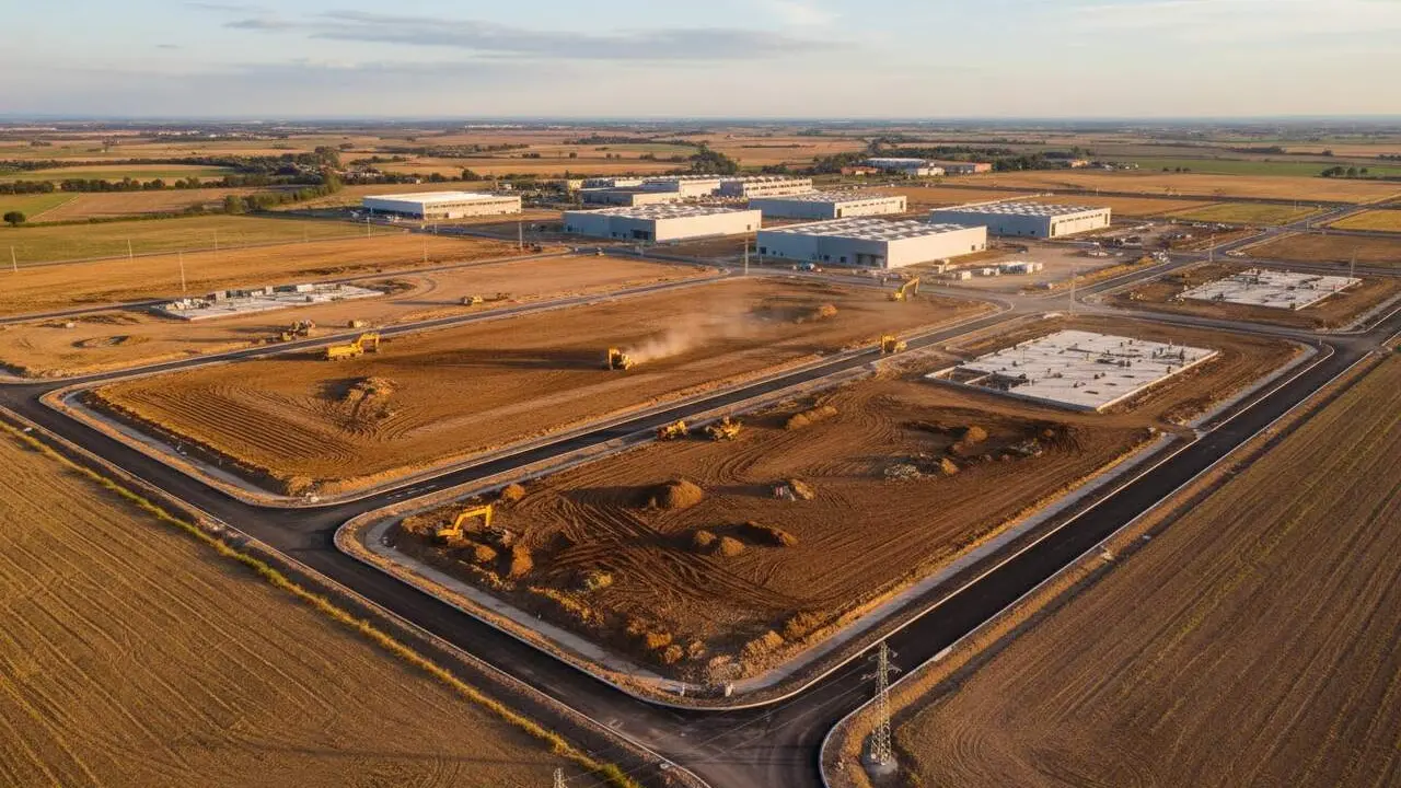  Ampliaci&oacute; del pol&iacute;gon industrial la Verdeguera a M&oacute;ra d&rsquo;Ebre amb una inversi&oacute; de 6,5 milions per 16 hect&agrave;rees noves &mdash; Imagen generada por IA 
