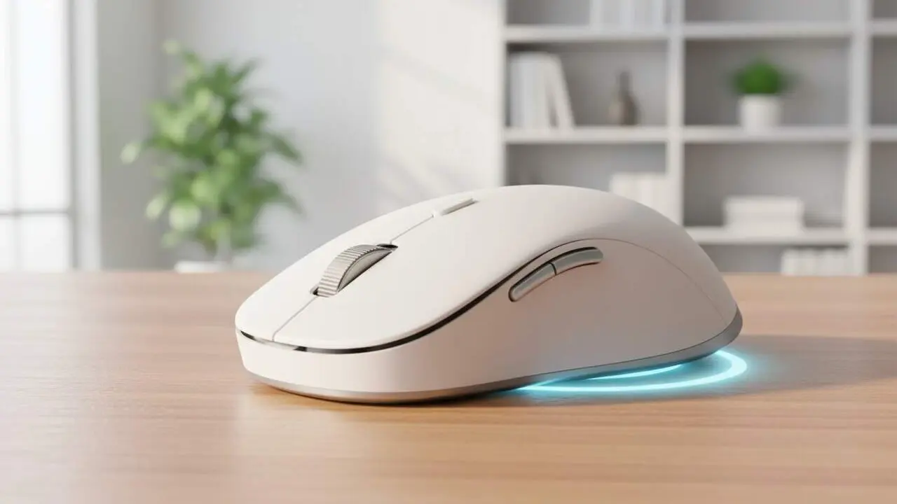  Ratol&iacute; sense fils Xiaomi 4 Pro amb sensor omnidireccional TOG i roda electromagn&egrave;tica per a una experi&egrave;ncia sense alfombrilla &mdash; Imagen generada por IA 