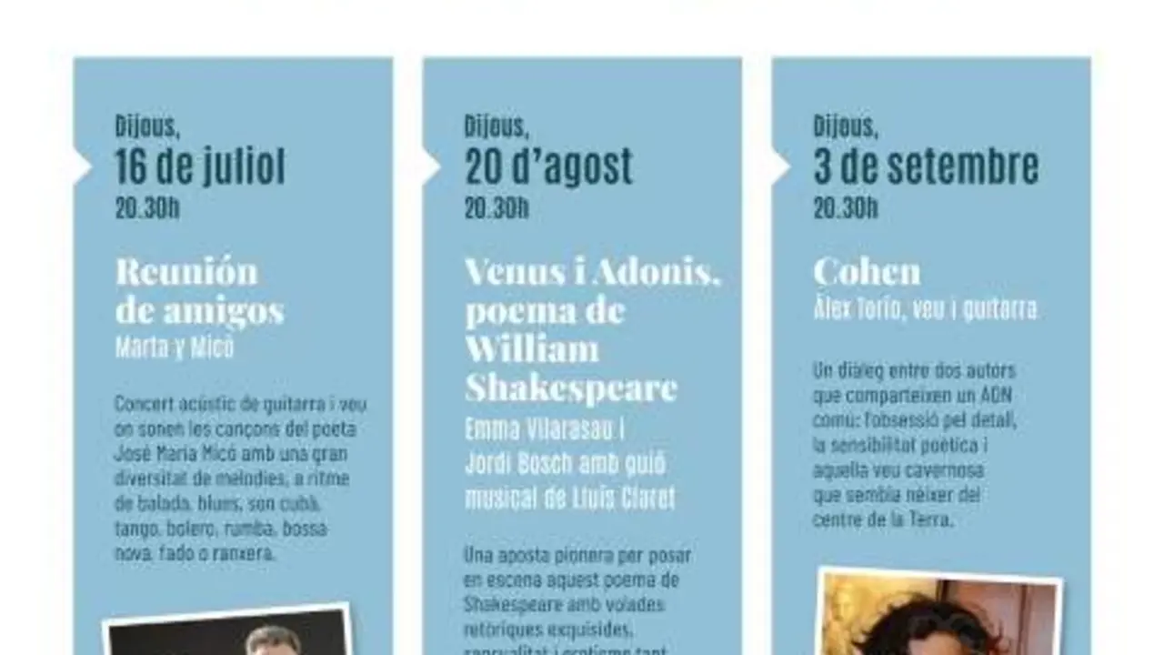 Espectacle del cicle Accions en Poesia a la Biblioteca de Vila-seca amb activitats culturals i participatives d&rsquo;estiu &mdash; Imagen de la Fuente