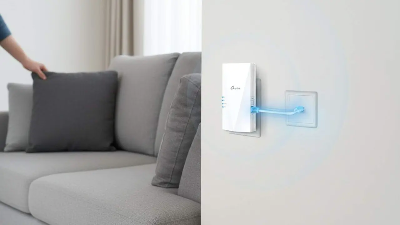  Amplificador WiFi TP-Link RE700X per a una connexi&oacute; sense filtres i millora la cobertura a casa teva &mdash; Imagen generada por IA 