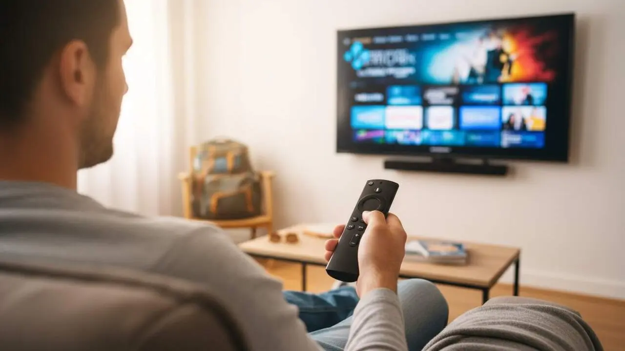  Instal&middot;lar Kodi al teu Amazon Fire Stick per gaudir de pel&middot;l&iacute;cules, s&egrave;ries i r&agrave;dio a vacances sense complicacions amb la connexi&oacute; &mdash; Imagen generada por IA 