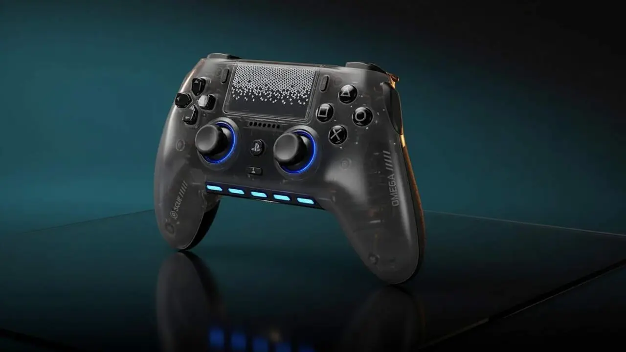 Mando SCUF Omega per a PS5 i PC amb botons laterals avan&ccedil;ats per a joc competitiu i rendiment professional &mdash; Imagen generada por IA