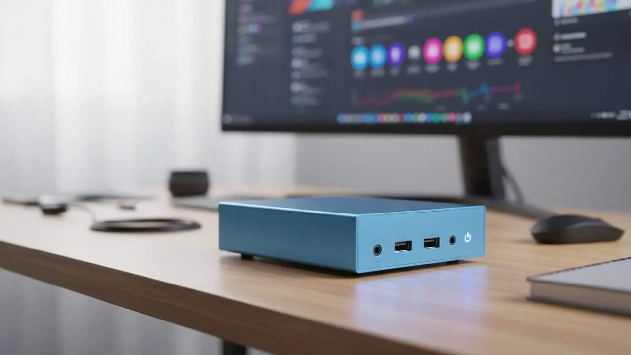  Mini PC compactes i eficients per a &uacute;s lleuger, productivitat i creaci&oacute; de contingut el 2026 amb Windows 11 i AMD Ryzen &mdash; Imagen generada por IA 