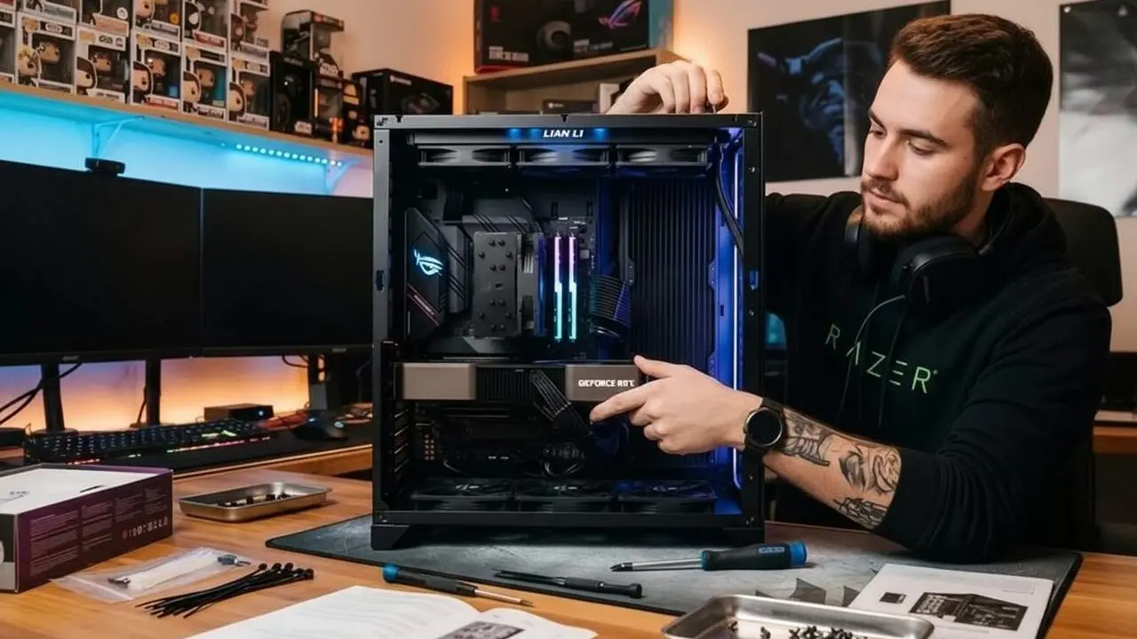  Targeta gr&agrave;fica Nvidia RTX 5070 amb rendiment avan&ccedil;at i popularitat creixent entre jugadors de PC a Steam &mdash; Imagen generada por IA 