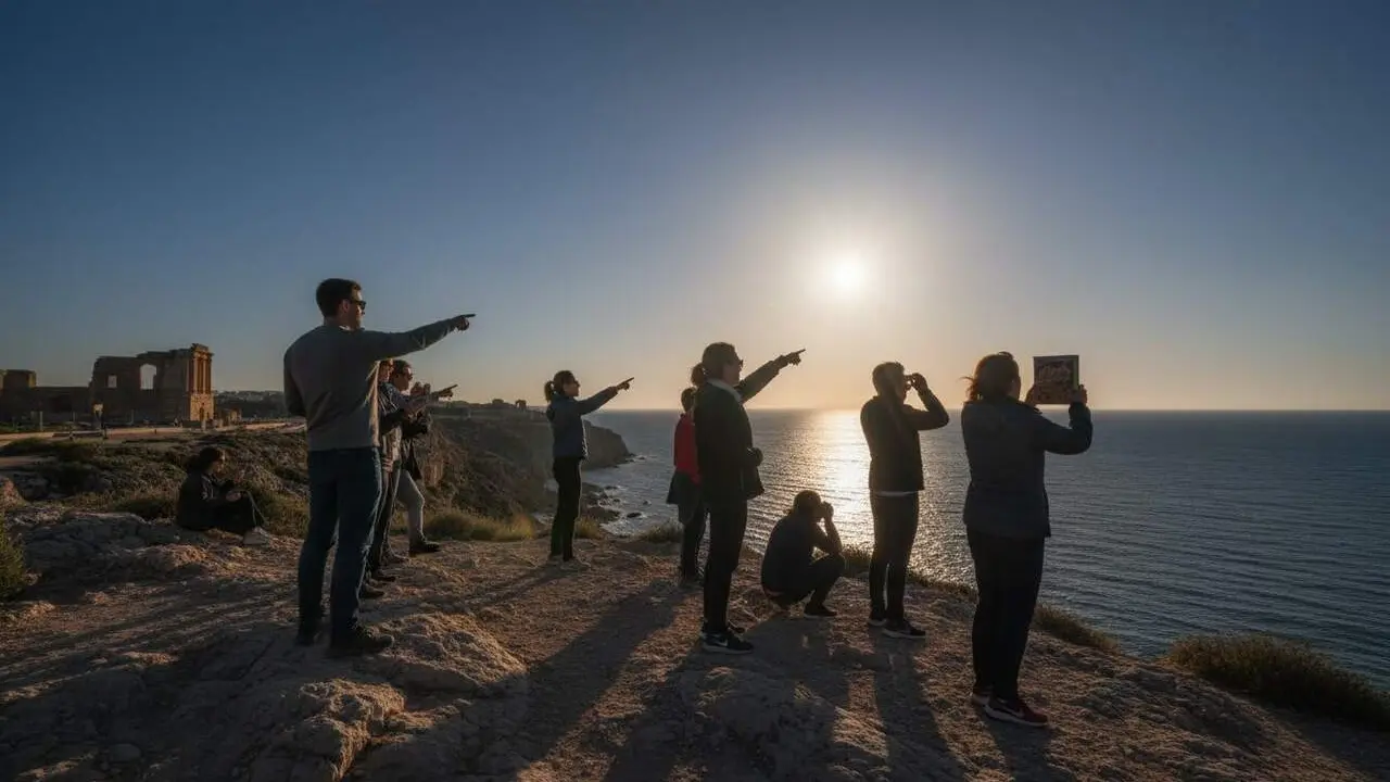  Llocs alternatius per gaudir de l&rsquo;eclipsi solar a Tarragona el 12 d&rsquo;agost sense allotjament ni catamar&agrave; &mdash; Imagen generada por IA 