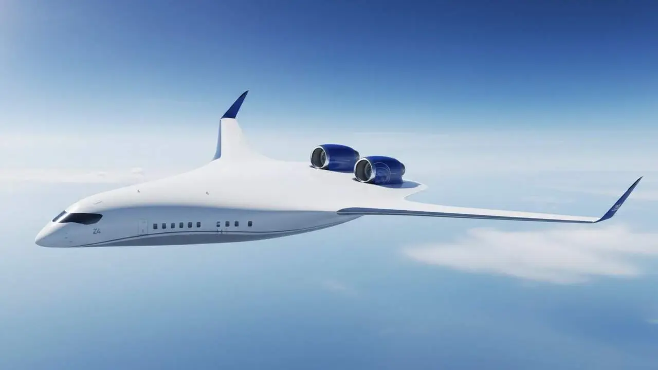  JetZero Z4 amb quatre passadissos i disseny innovador per transformar els vols a partir del 2030 &mdash; Imagen generada por IA 